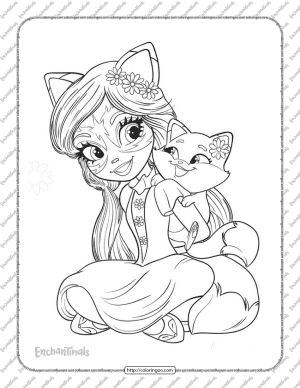 Printable Felicity Fox and Flick Coloring Pages