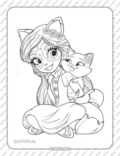 printable felicity fox and flick coloring pages