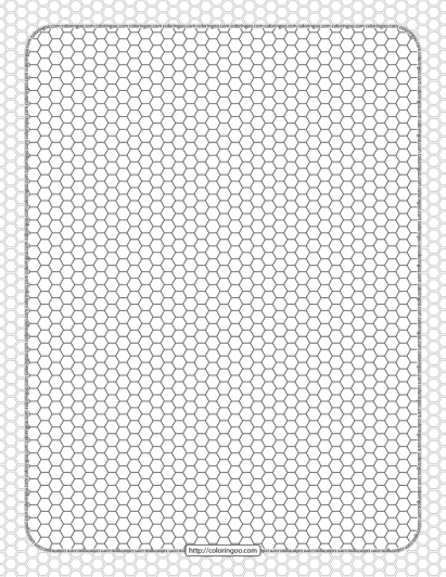 printable honeycomb pattern hexagon sheet