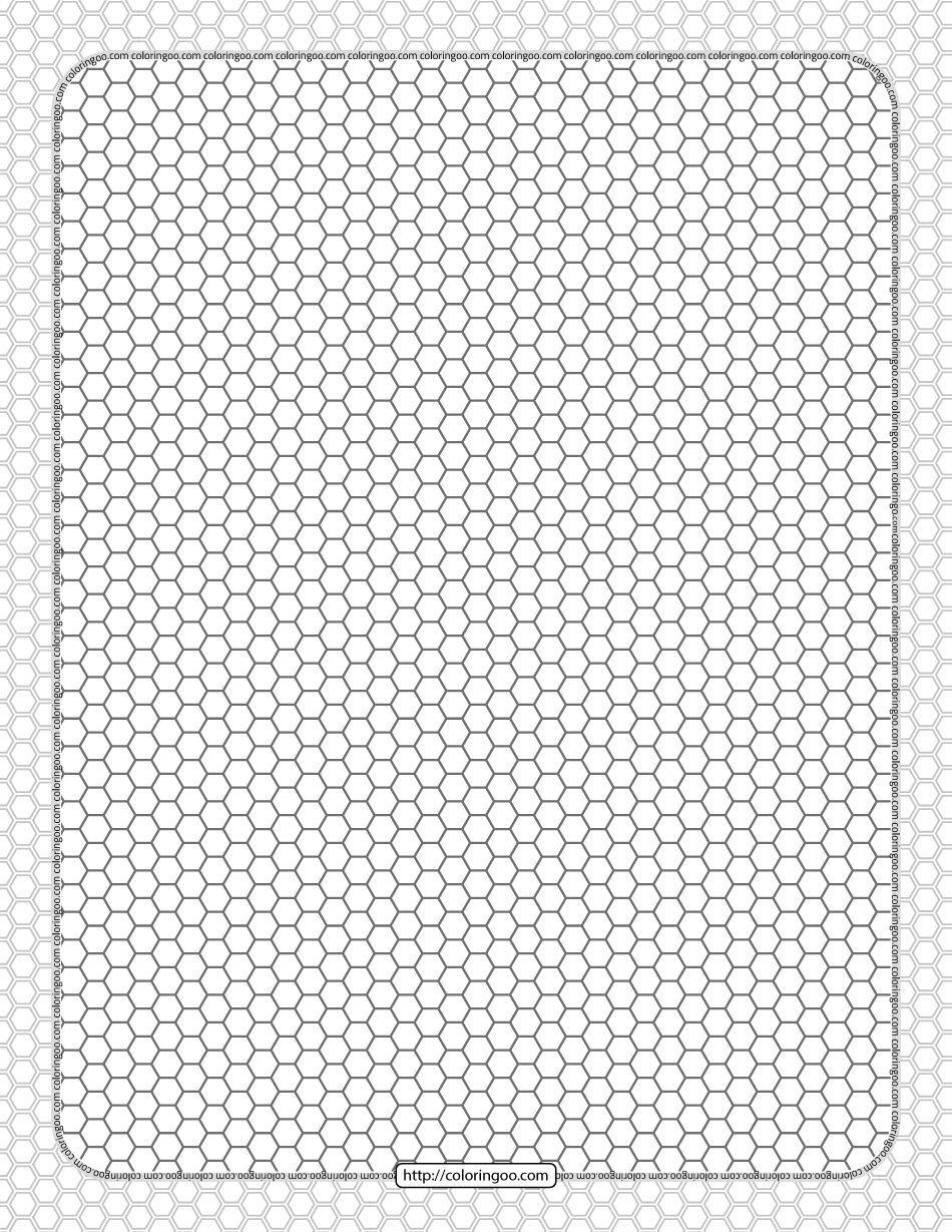 Printable Pattern Hexagon Sheet