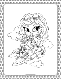 printable monster high coloring sheet