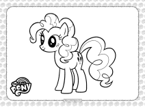 printable pinkie pie coloring page