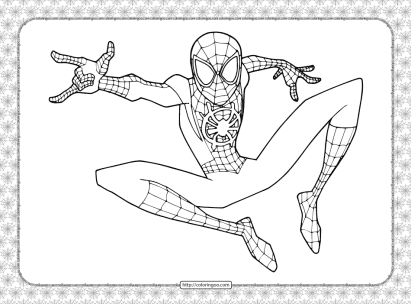 printable spider man coloring pages