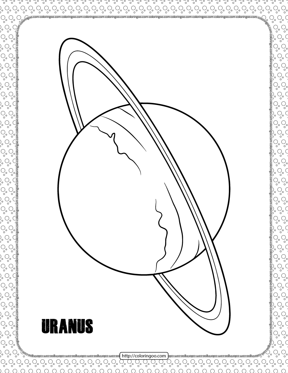 uranus planet coloring pages