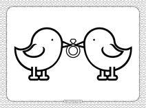 valentines day wedding ring coloring page