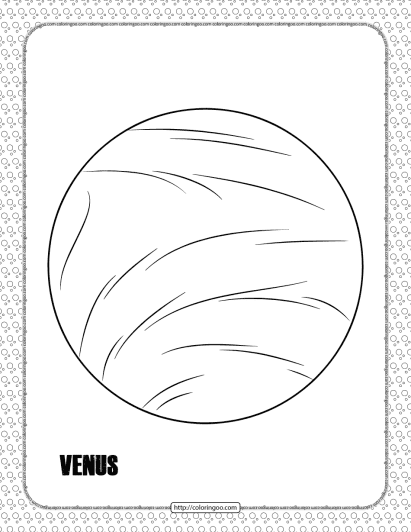 venus planet coloring pages