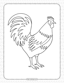 free printable hen coloring pages