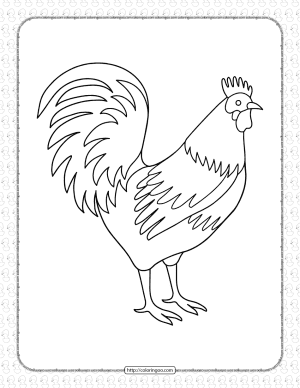 Free Printable Hen Coloring Pages