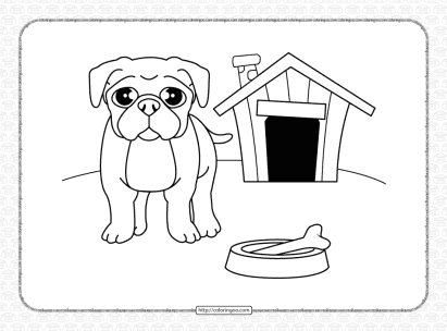 free printable dog coloring pages