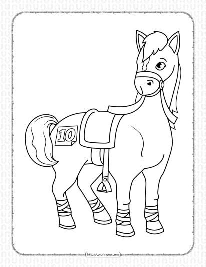 free printable horse coloring pages