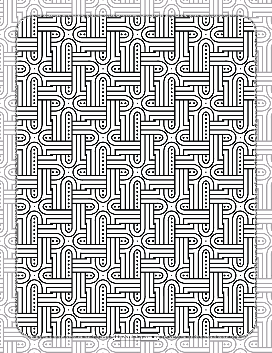 free printable pdf geometric pattern 037
