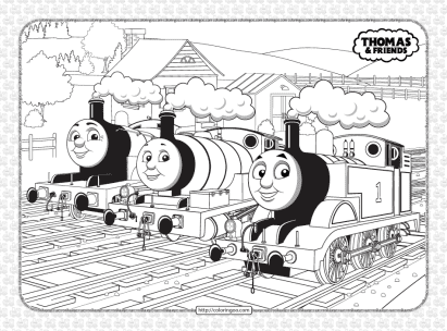 free printables thomas and friends coloring sheet