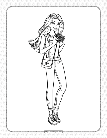 printable barbie coloring pages for girls