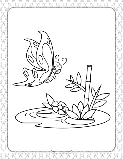 printable butterfly pdf coloring pages 09