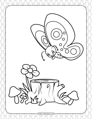Printable Butterfly Pdf Coloring Pages 13