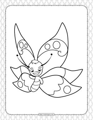 Printable Butterfly Pdf Coloring Pages 15