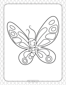 Printable Butterfly Pdf Coloring Pages 18