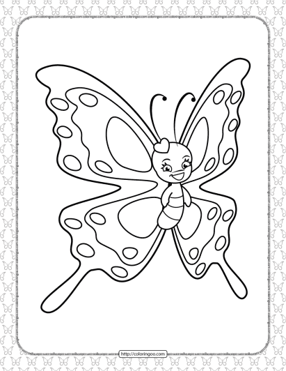 printable butterfly pdf coloring pages 20