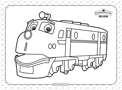 printable chuggington wilson coloring page