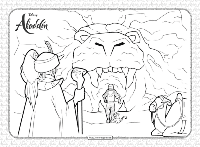 printable disney aladdin coloring sheets