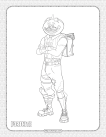 printable fortnite tomato head skin coloring page