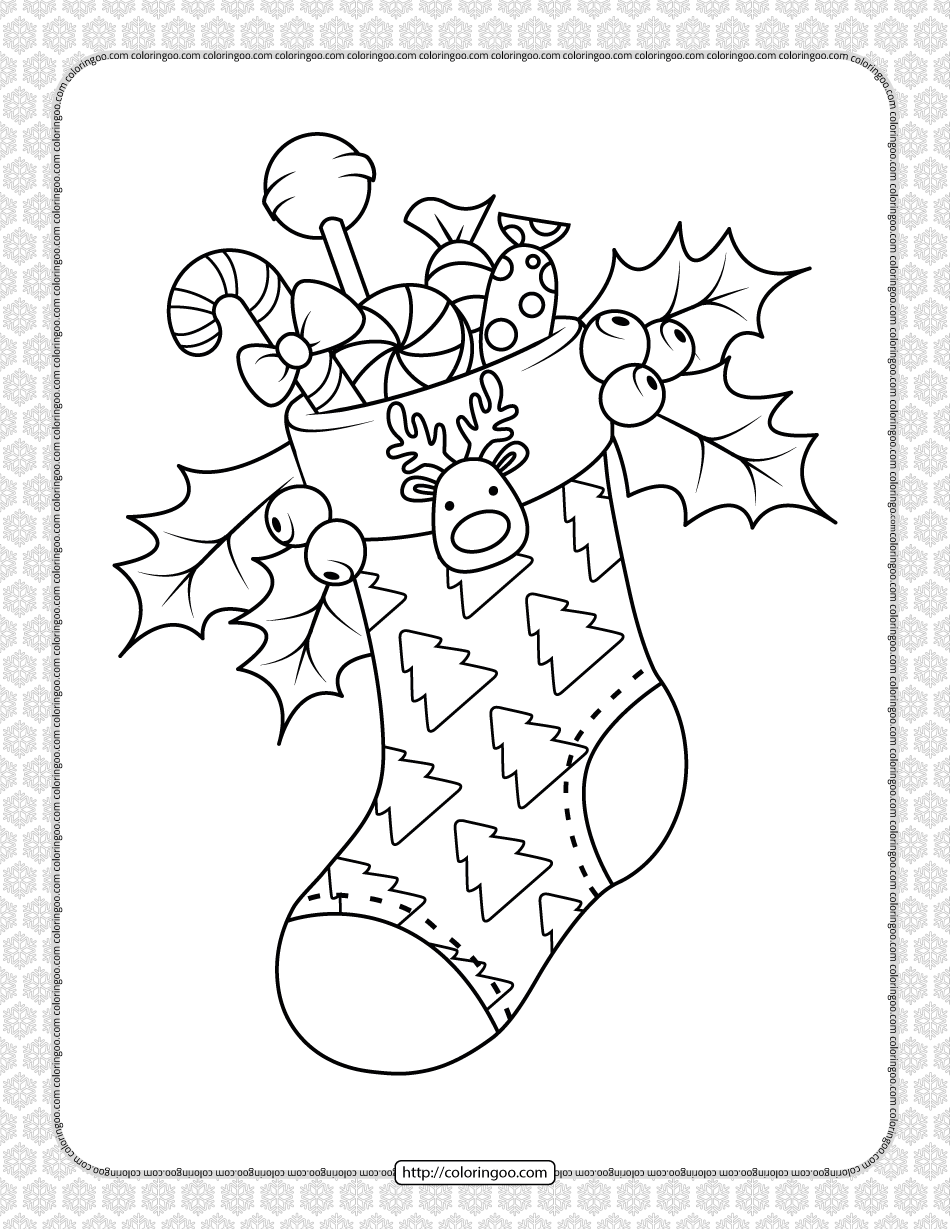 Happy Christmas Coloring Pages for Kids