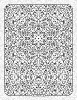 Printable Ornamental Mandala Coloring Pages 06