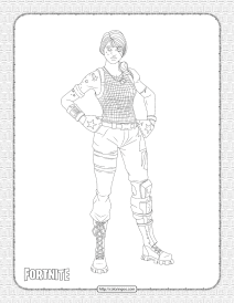 printable sparkle specialist fortnite skin coloring page