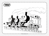 printable thomas and friends coloring pages for kids