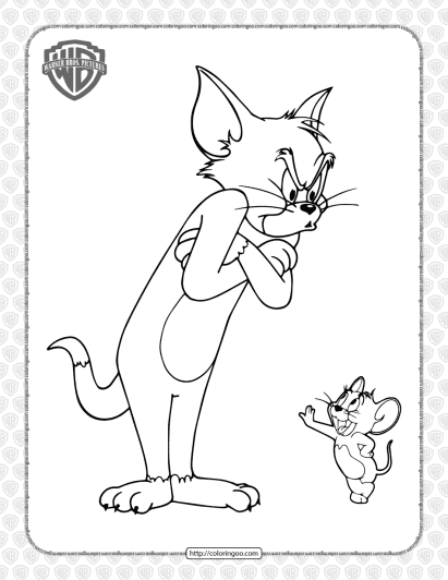 printable tom and jerry coloring pages for kids