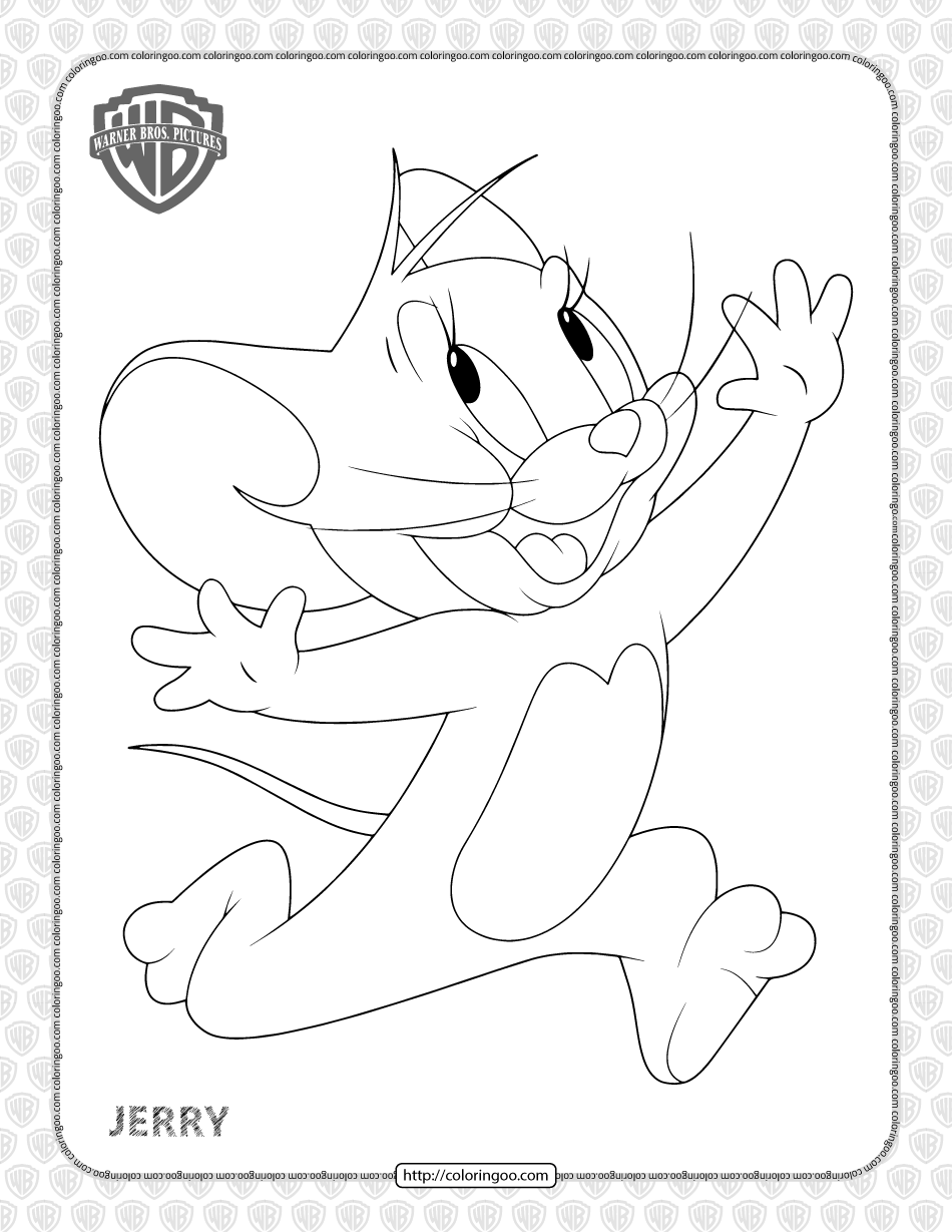 printable tom and jerry coloring pages