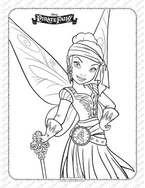 printables disney pirate fairy iridessa coloring page 1