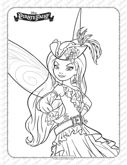 printables disney pirate fairy silvermist coloring page