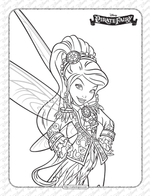printables disney pirate fairy vidia coloring page