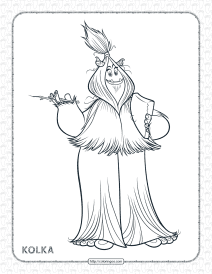 printables smallfoot kolka pdf coloring page