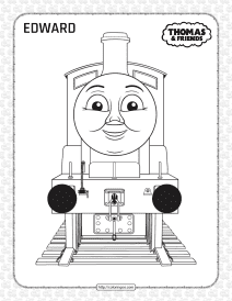 printables thomas and friends edward coloring page