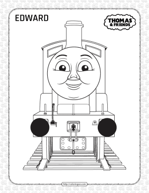 printables thomas and friends edward coloring page