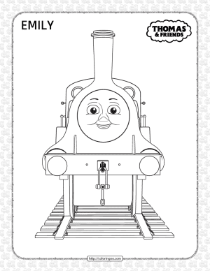 printables thomas and friends emily coloring page