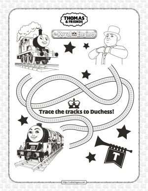 the royal engine thomas and friends coloring page