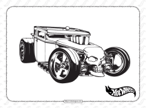 Free Printable Hot Wheels Coloring Page