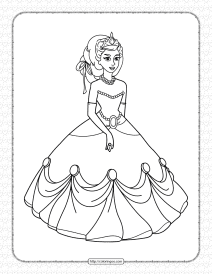 free printable princess coloring pages