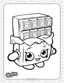 free printable shopkins cheeky chocolate coloring page