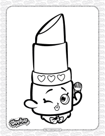 free printable shopkins lippy lips coloring page