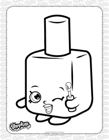 free printable shopkins polly polish coloring page