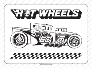Free Printables Hot Wheels Coloring Pages