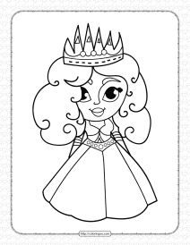 printable cute princess coloring pages for girls