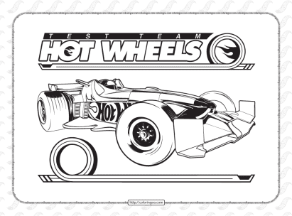 printable hot wheels coloring pages for kids