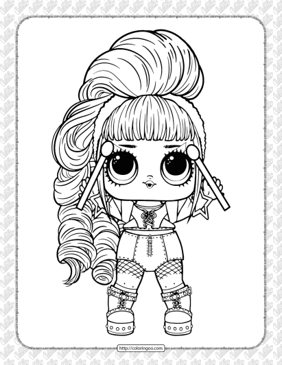 printable lol surprise remix coloring pages