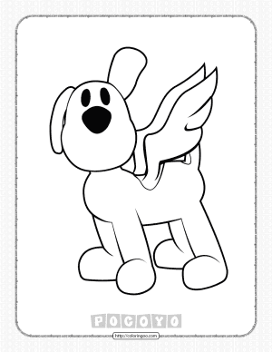 Printable Pocoyo Loula Coloring Pages for Kids