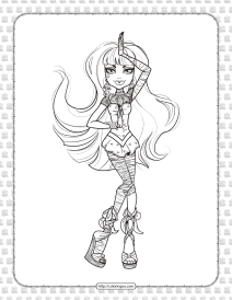 printable monster high cleo de nile coloring page